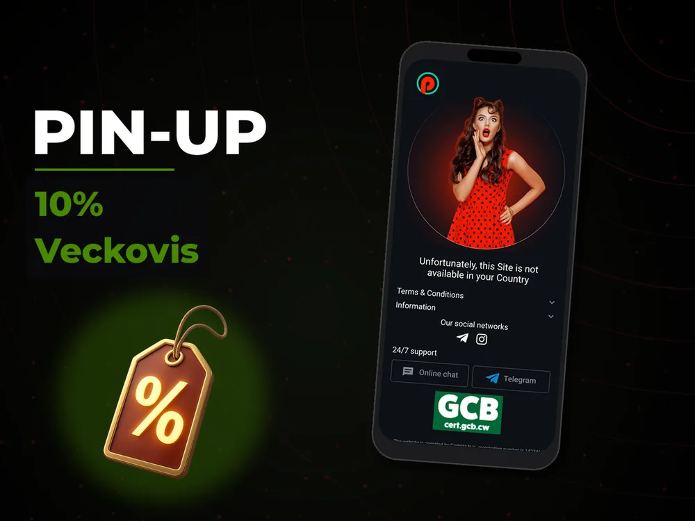Pin-Up - 10% Veckovis